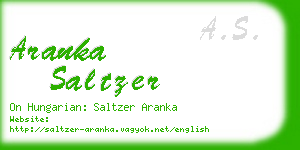 aranka saltzer business card